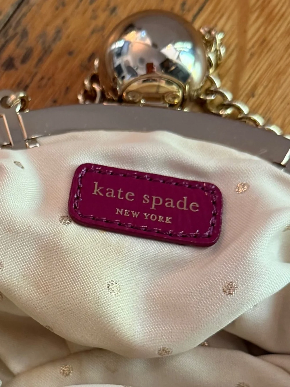 Kate Spade Pink Velvet Clutch